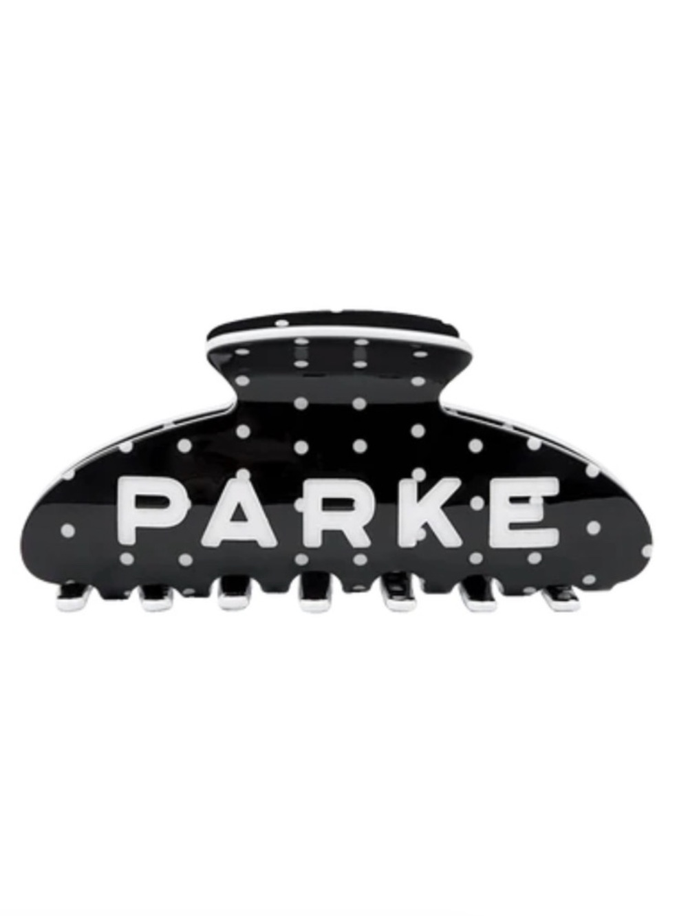 PARKE Black & White Polka Dot Claw Clip NWT Confirmed Order
